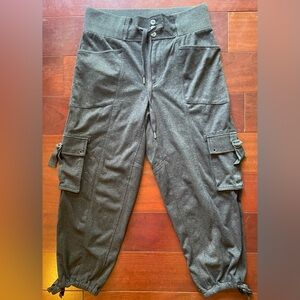 Free People Women’s Cargo/Jogger Sweatpants, Grey, Size Small